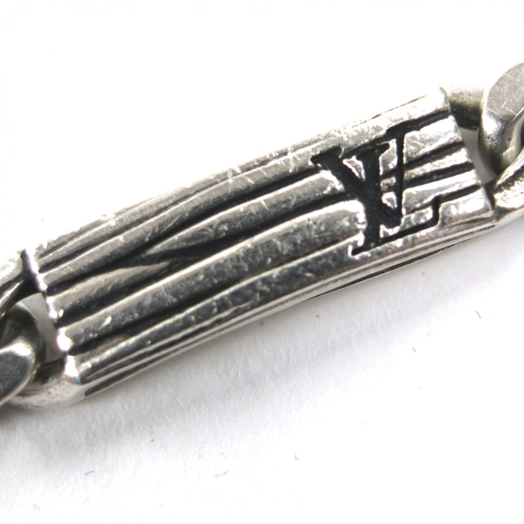 Very Good LOUIS VUITTON bracelet LV Epi Silver AG925 mens M M1152M
