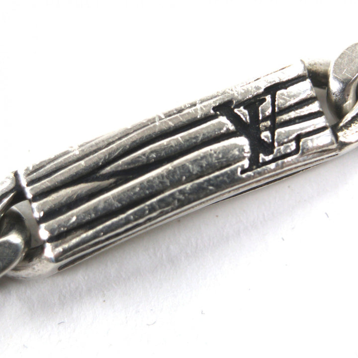 Very Good LOUIS VUITTON bracelet LV Epi Silver AG925 mens M M1152M