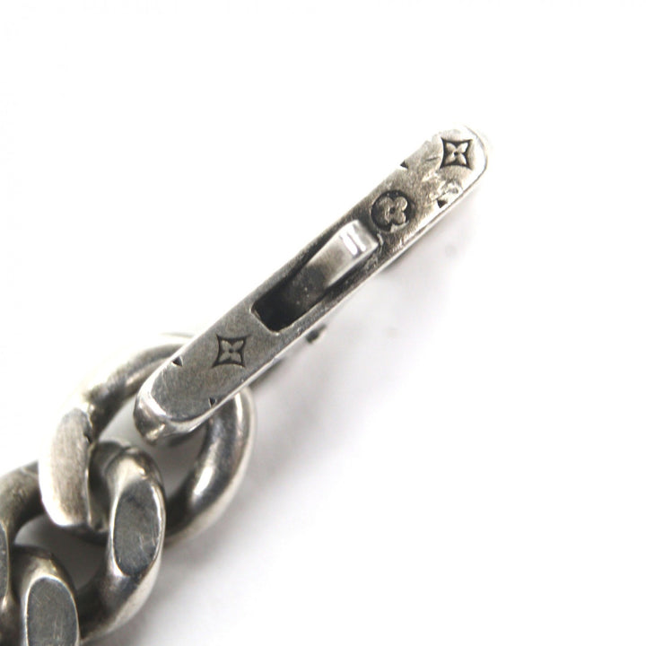 Very Good LOUIS VUITTON bracelet LV Epi Silver AG925 mens M M1152M