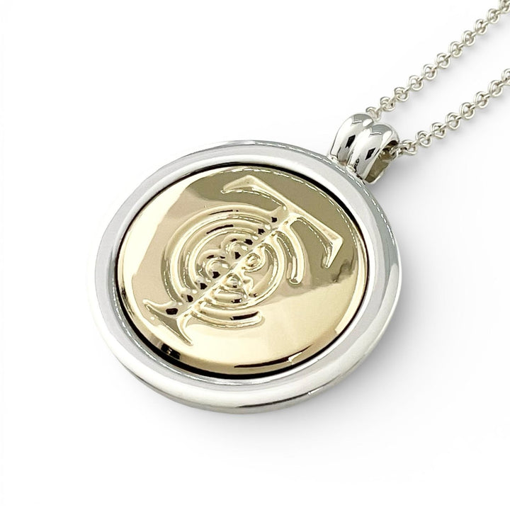 Great TIFFANY&Co. Necklace Combi T&C Coin Silver 925 Women