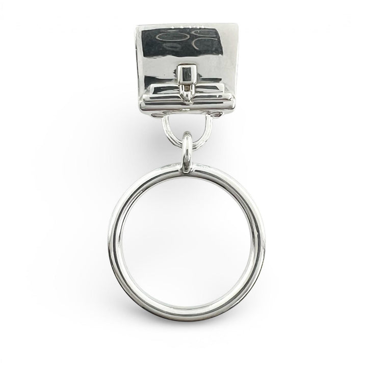 Excellent HERMES Ring Kelly Amulet Ring Silver AG925 Women 48