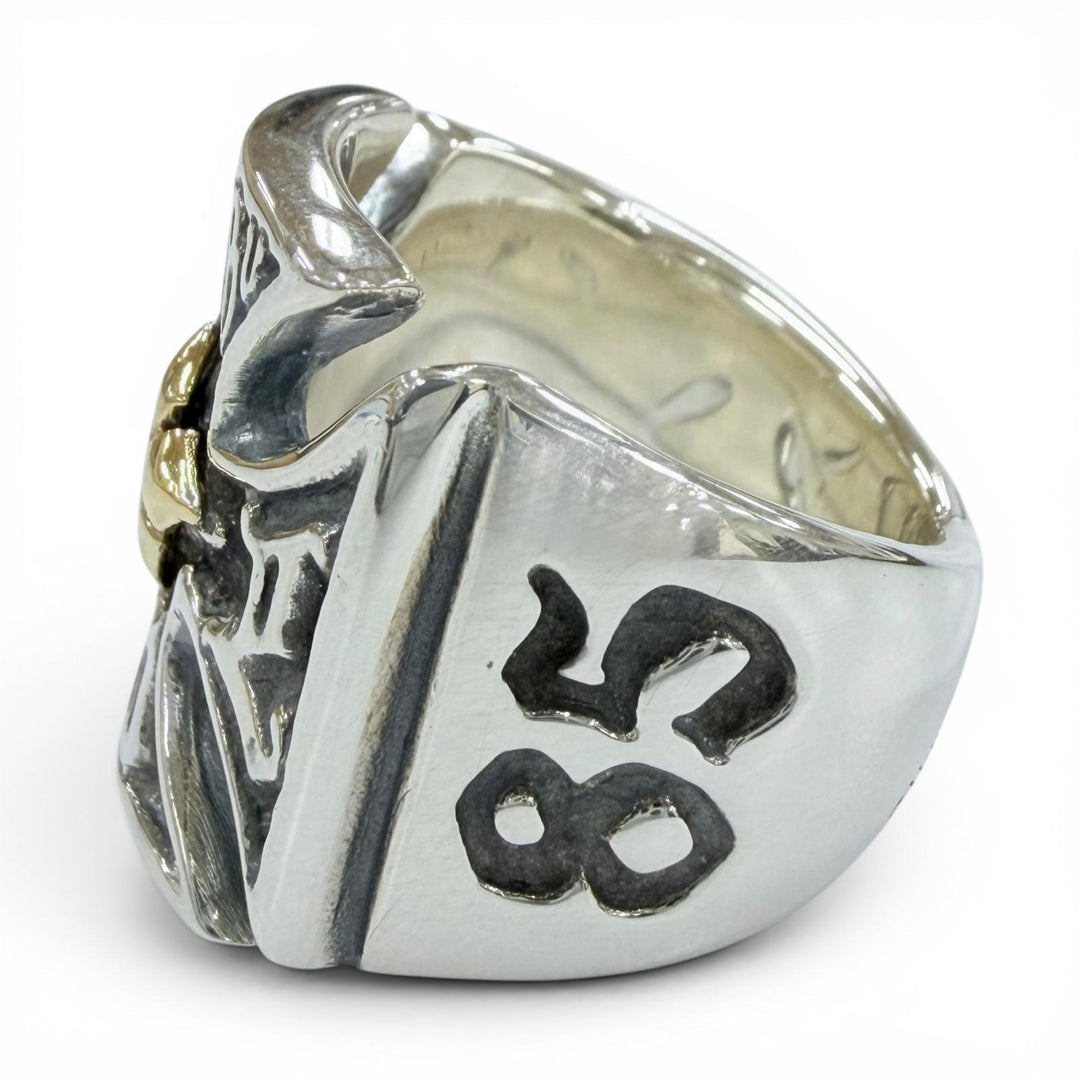 Excellent Bill Wall Leather Ring ring Malibu Cross Ring Iron Cross Silver 925