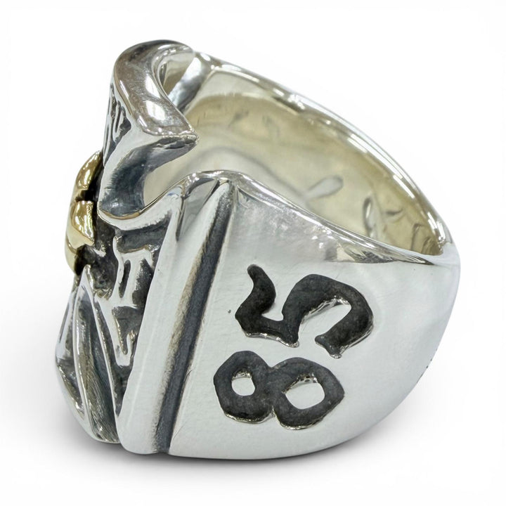 Excellent Bill Wall Leather Ring ring Malibu Cross Ring Iron Cross Silver 925