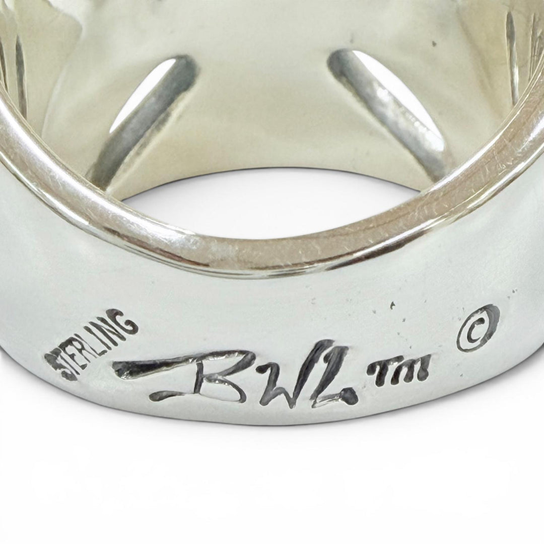 Excellent Bill Wall Leather Ring ring Malibu Cross Ring Iron Cross Silver 925