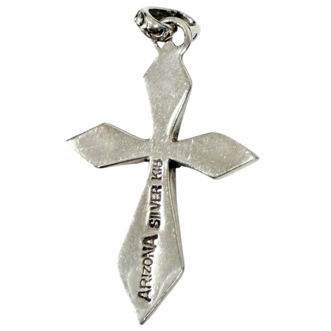 Great ARIZONA FREEDOM Pendant top Cross, Sun God Silver Silver mens
