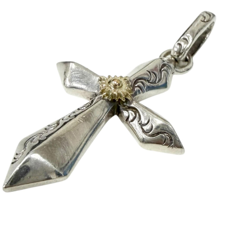 Great ARIZONA FREEDOM Pendant top Cross, Sun God Silver Silver mens