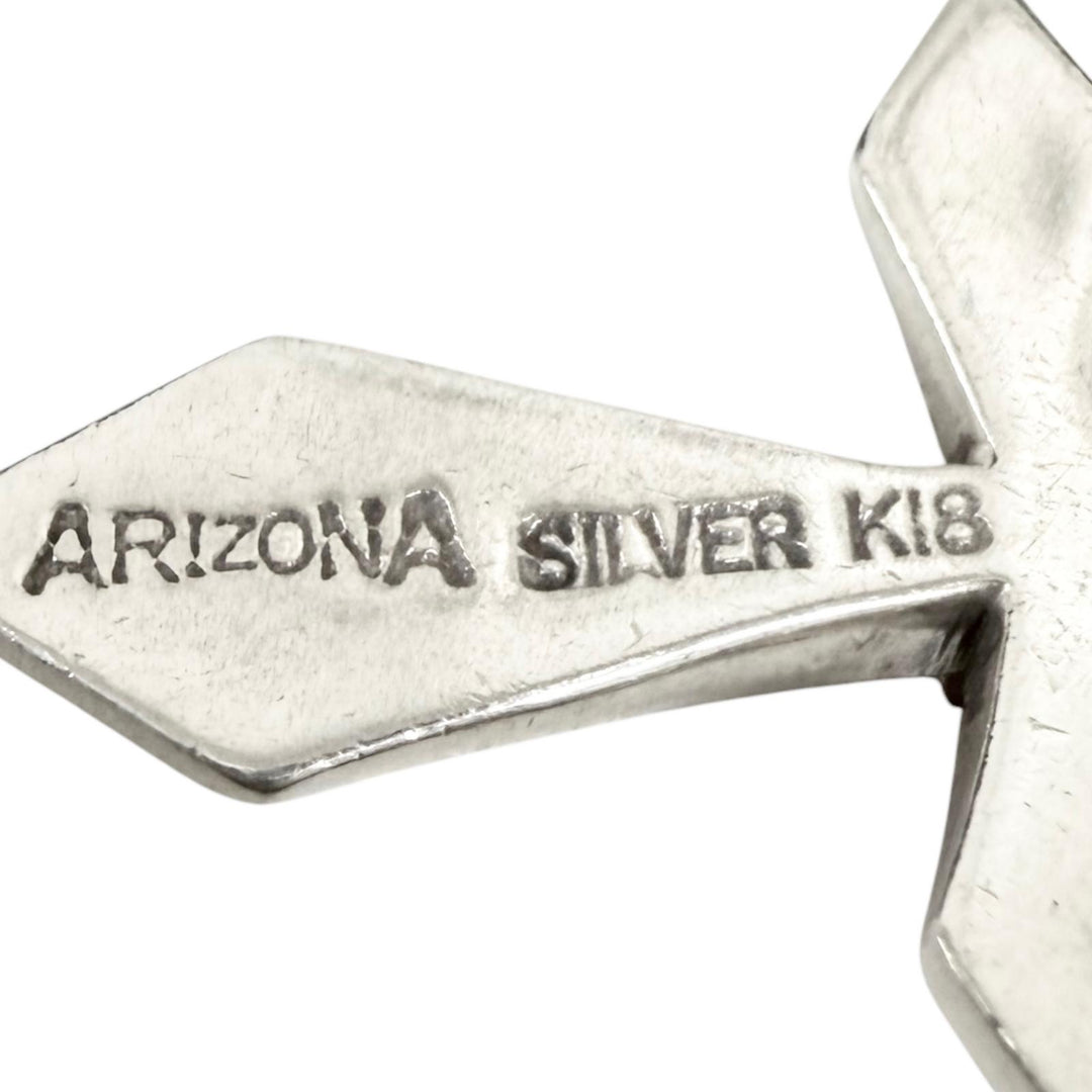 Great ARIZONA FREEDOM Pendant top Cross, Sun God Silver Silver mens