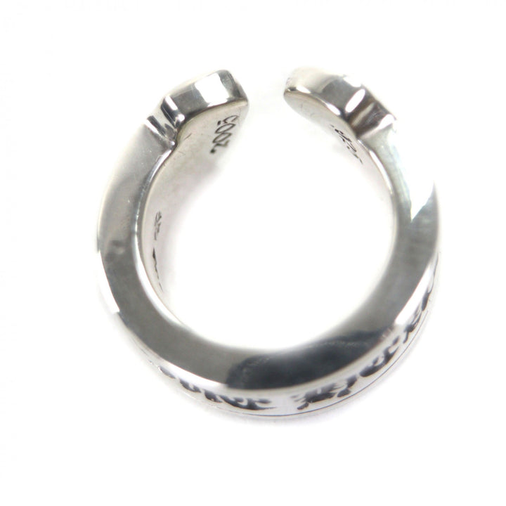 Excellent CHROME HEARTS Ring Large scroll label Silver 925 mens