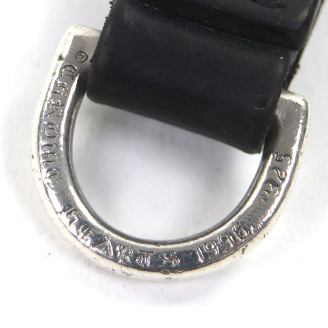 Great CHROME HEARTS key ring black 925 mens