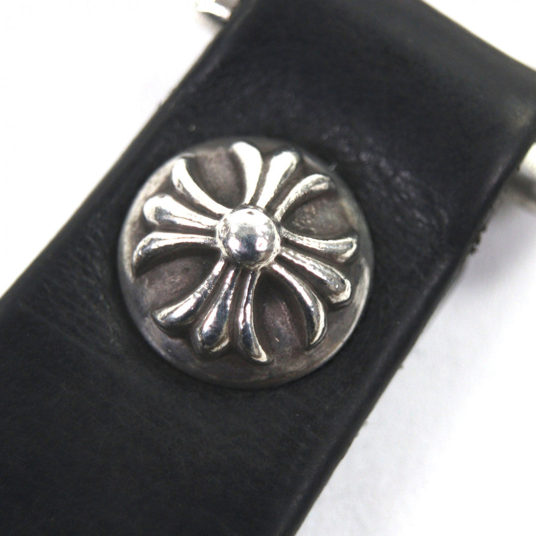Great CHROME HEARTS key ring black 925 mens