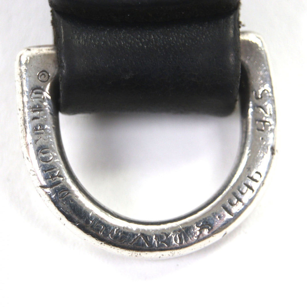 Great CHROME HEARTS key ring BELT LOOP D RING Belt loop black 925 mens