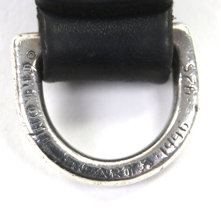 Great CHROME HEARTS key ring BELT LOOP D RING Belt loop black 925 mens