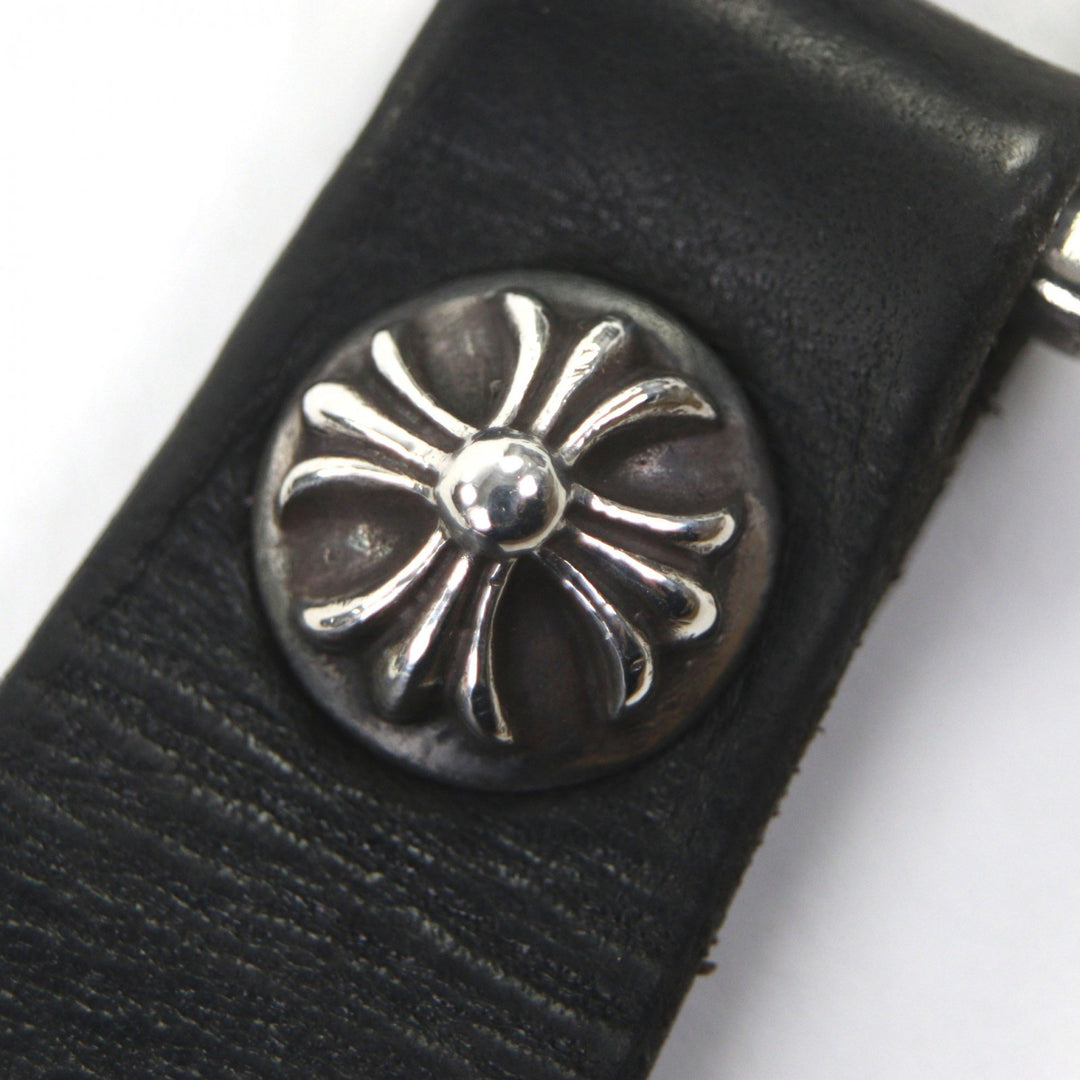 Great CHROME HEARTS key ring BELT LOOP D RING Belt loop black 925 mens