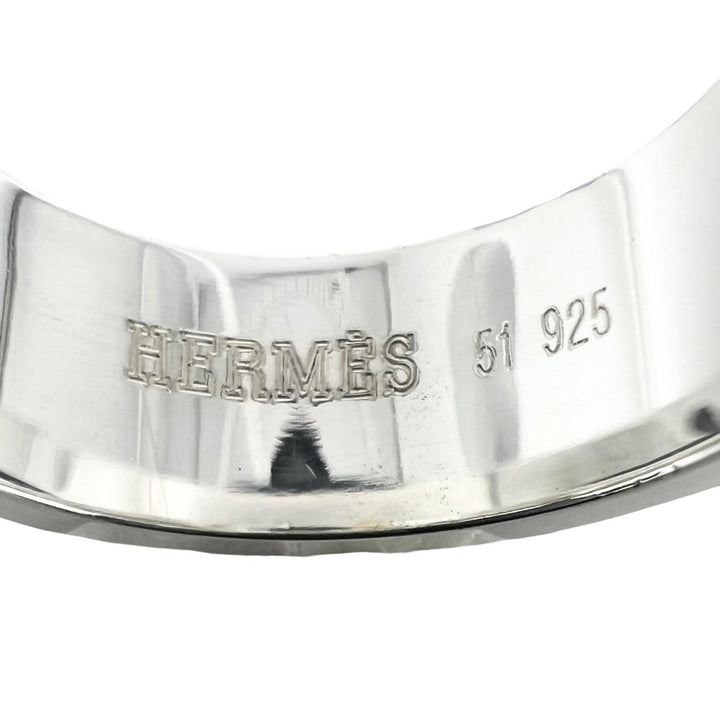 Excellent HERMES Ring Kelly Ring Silver 925 Women