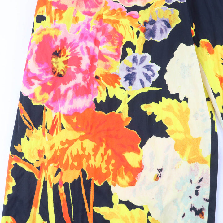 Pristine DRIES VAN NOTEN Podium Floral Wide Leg Trousers by Christian Lacroix 34