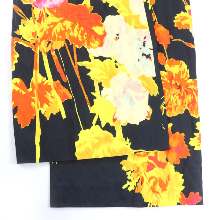 Pristine DRIES VAN NOTEN Podium Floral Wide Leg Trousers by Christian Lacroix 34
