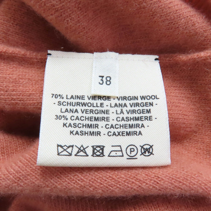 Excellent HERMES Short sleeve knit Brides de Gala Crew neck Orange wool Women 38