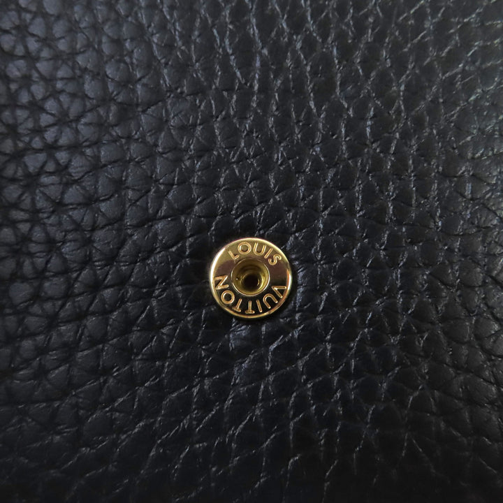 Excellent LOUIS VUITTON Bifold Wallet Portefeuille Compact Taurillon Clemence
