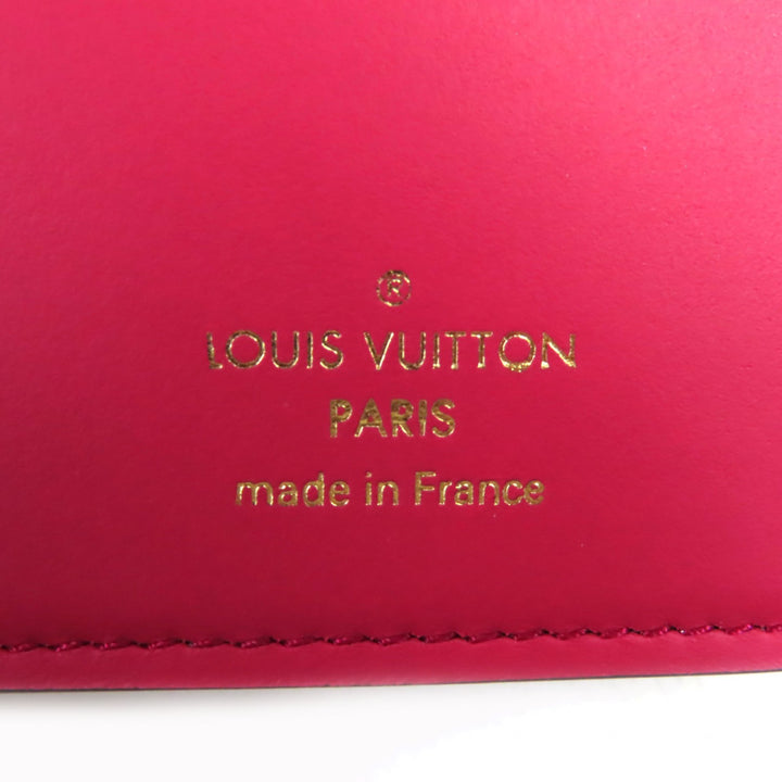 Excellent LOUIS VUITTON Bifold Wallet Portefeuille Compact Taurillon Clemence