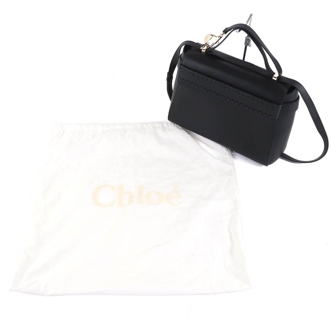クロエ ショルダーバッグ NACHA ブラックレザー レディース CHC22WS122l91001