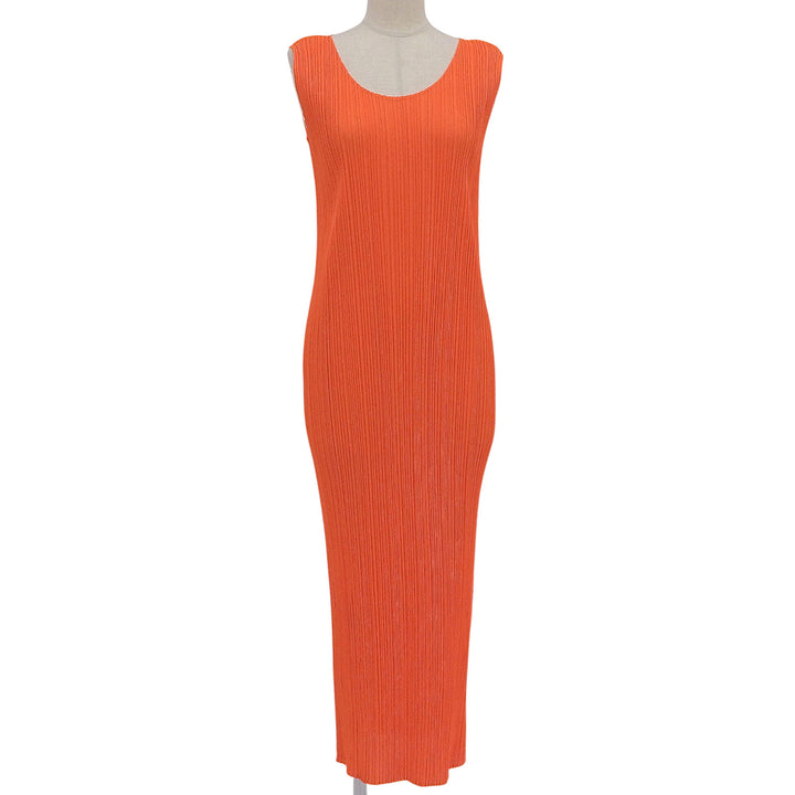 Excellent PLEATS PLEASE one piece Orange polyester Women 2 PP11-JH201