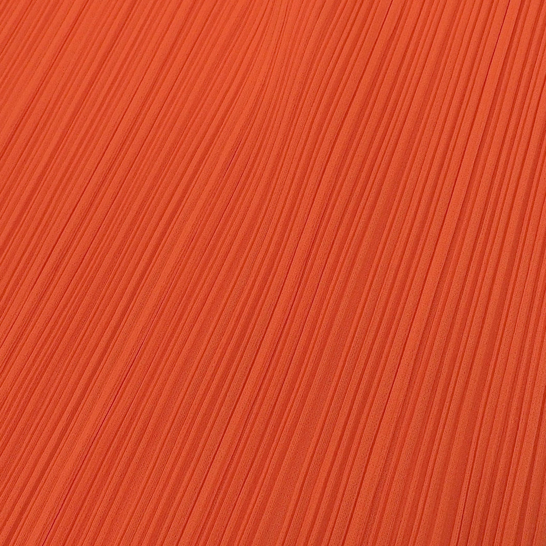 PLEATS PLEASE ワンピース オレンジ ポリエステル レディース 2 PP11-JH201