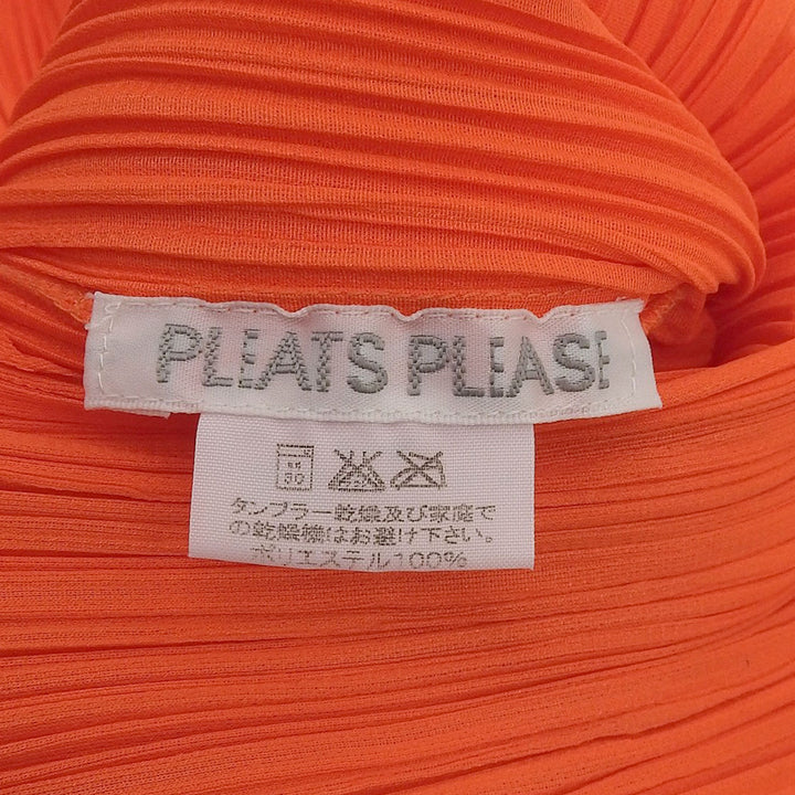 PLEATS PLEASE ワンピース オレンジ ポリエステル レディース 2 PP11-JH201