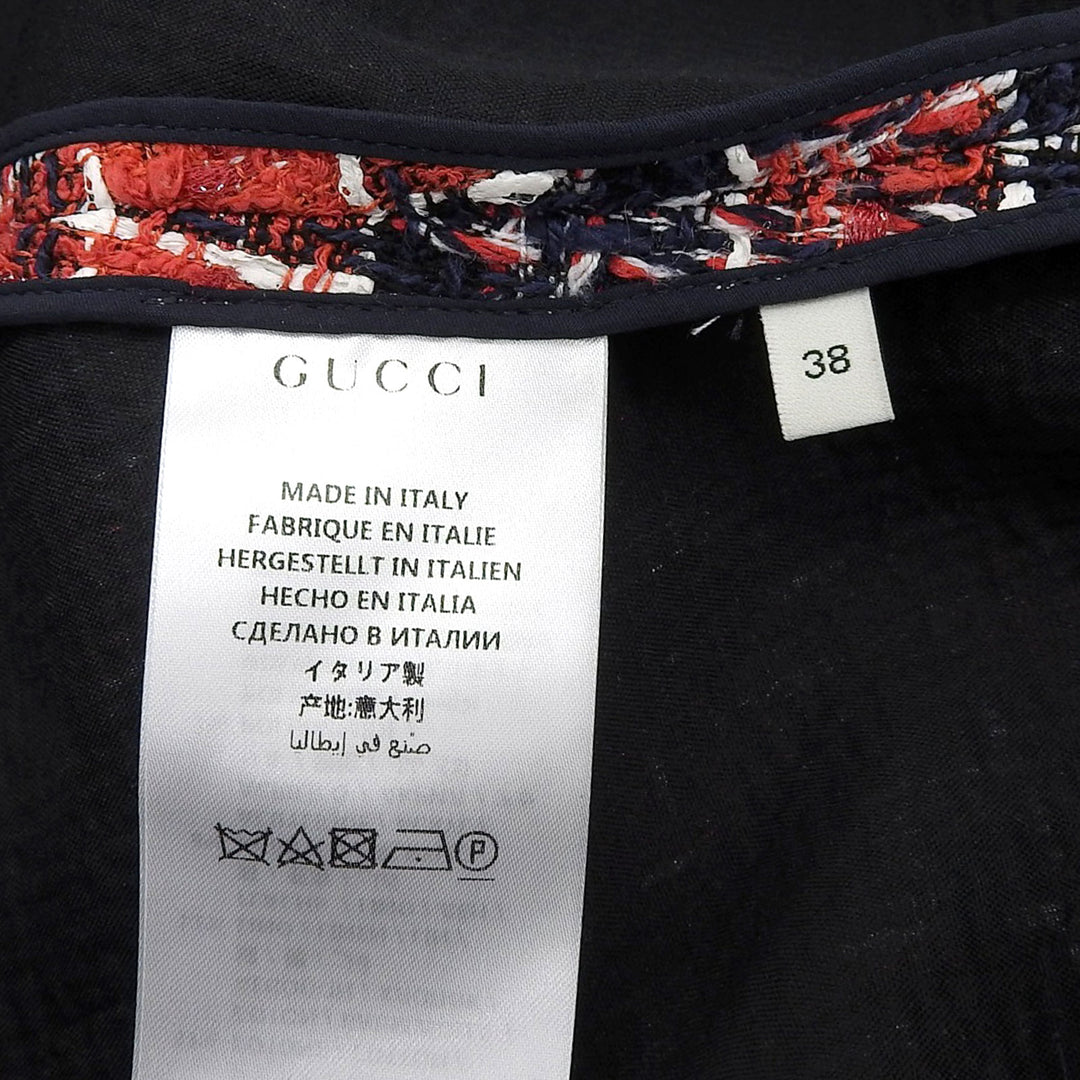 素晴らしい GUCCI ツイードスカート マルチレーヨン レディース 38 516588