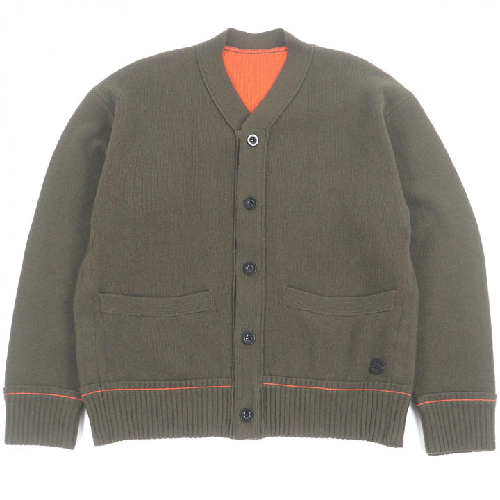 Great Sacai cardigan Studs Cashmere Knit Cardigan Logo button