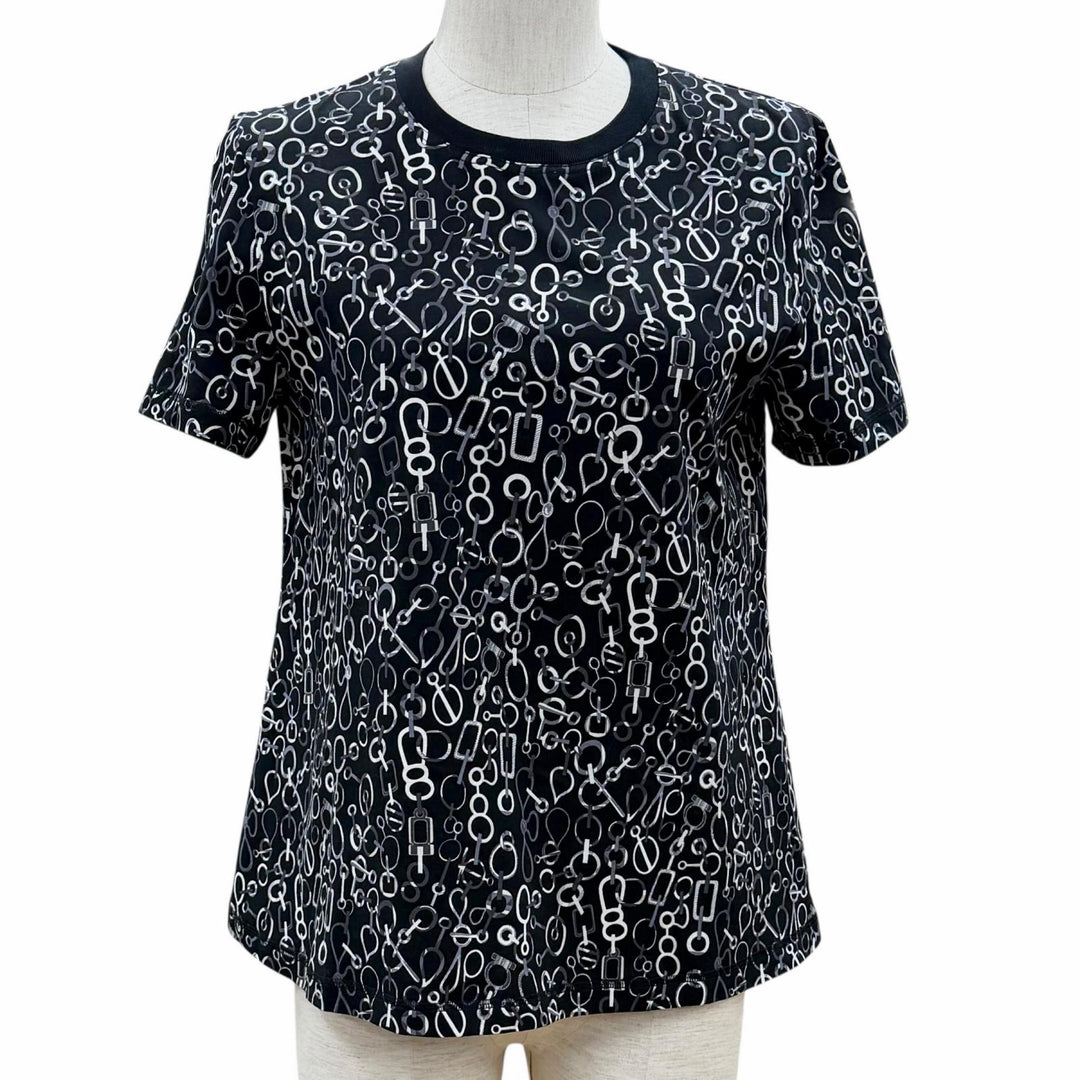 Excellent HERMES Short sleeve T-shirt Do RE BOUCLES Women 38 3H4624DR