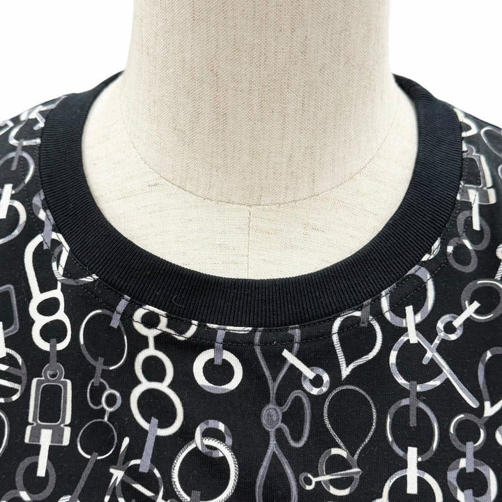 Excellent HERMES Short sleeve T-shirt Do RE BOUCLES Women 38 3H4624DR