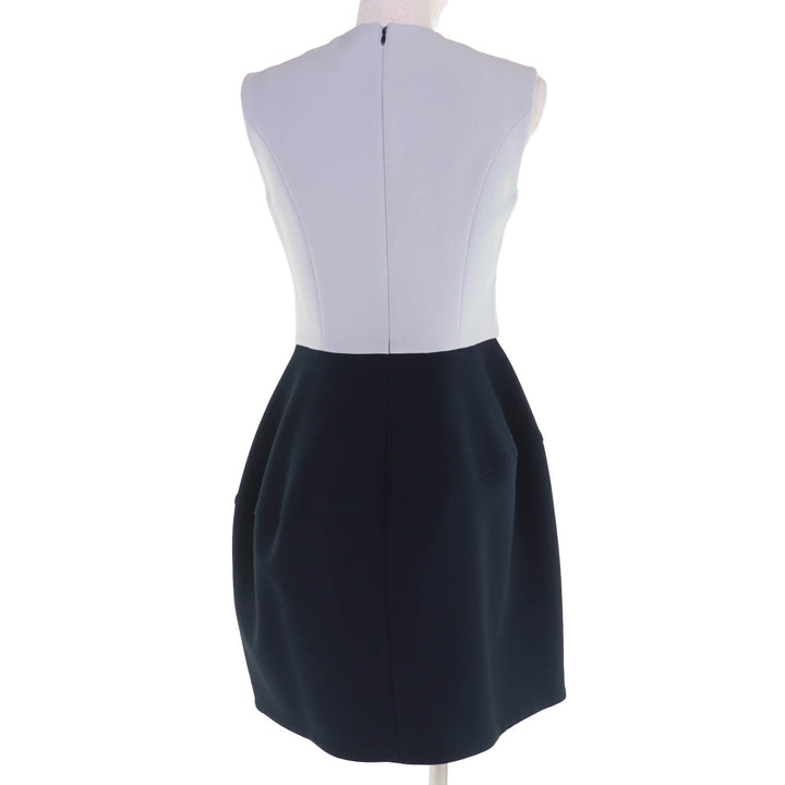 Pristine YOKO CHAN one piece Sleeveless with fake pearls navy 38 YCD-120-568