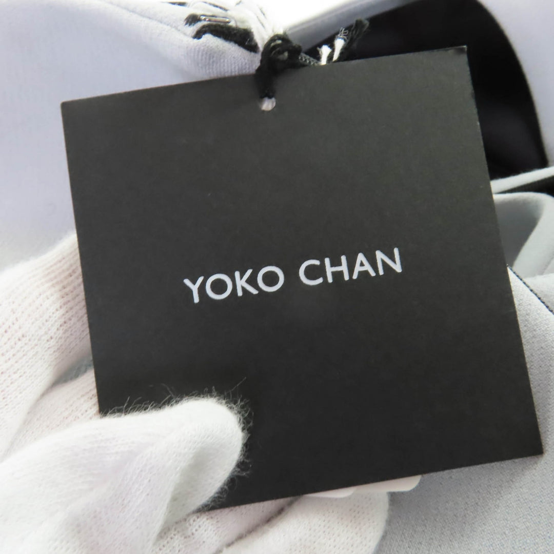 Pristine YOKO CHAN one piece Sleeveless with fake pearls navy 38 YCD-120-568