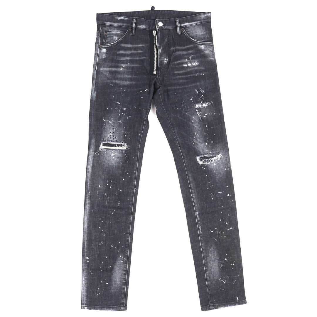 Discounted Great DSQUARED2 Denim pants Cool Guy Jean distressed finish. 46 S74LB1184S30357
