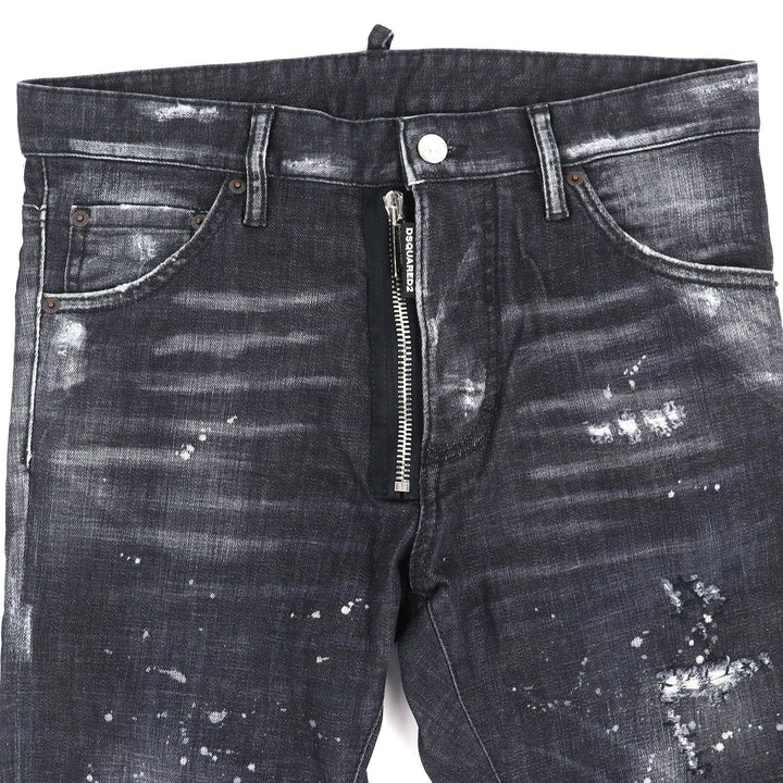 Discounted Great DSQUARED2 Denim pants Cool Guy Jean distressed finish. 46 S74LB1184S30357