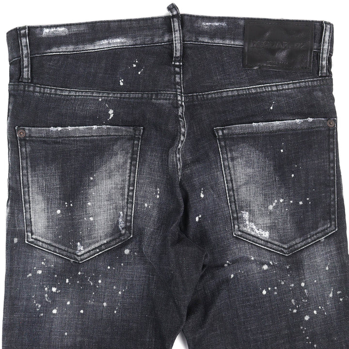 Discounted Great DSQUARED2 Denim pants Cool Guy Jean distressed finish. 46 S74LB1184S30357