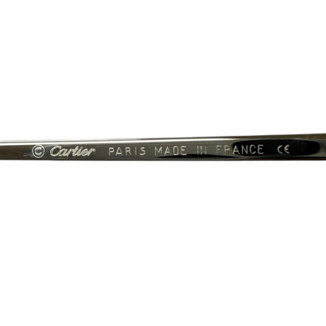 Great Cartier sunglasses Trinity Two-Point Rimless Silver mens