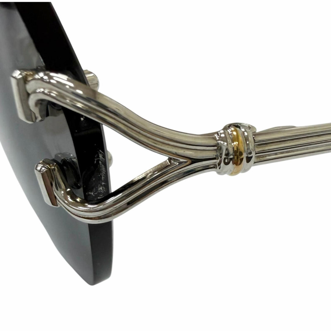 Great Cartier sunglasses Trinity Two-Point Rimless Silver mens