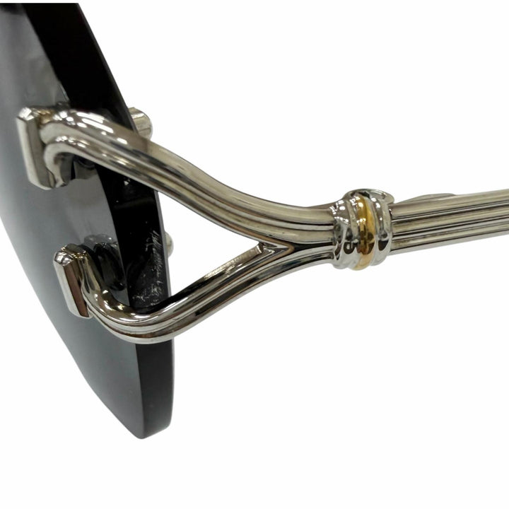 Great Cartier sunglasses Trinity Two-Point Rimless Silver mens