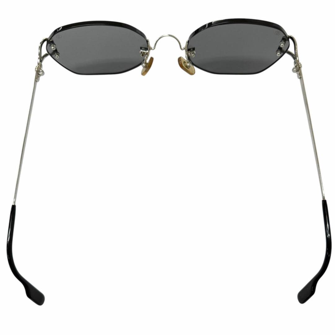 Great Cartier sunglasses Trinity Two-Point Rimless Silver mens