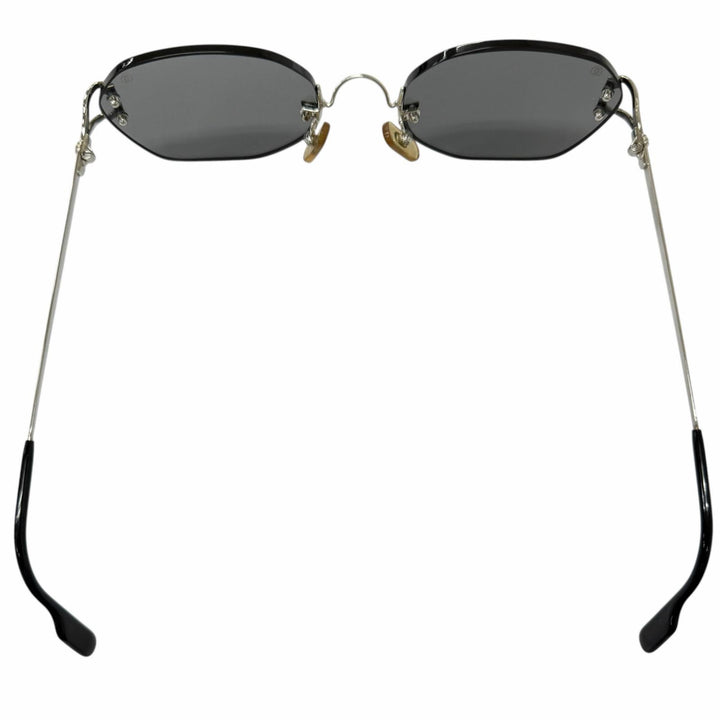 Great Cartier sunglasses Trinity Two-Point Rimless Silver mens