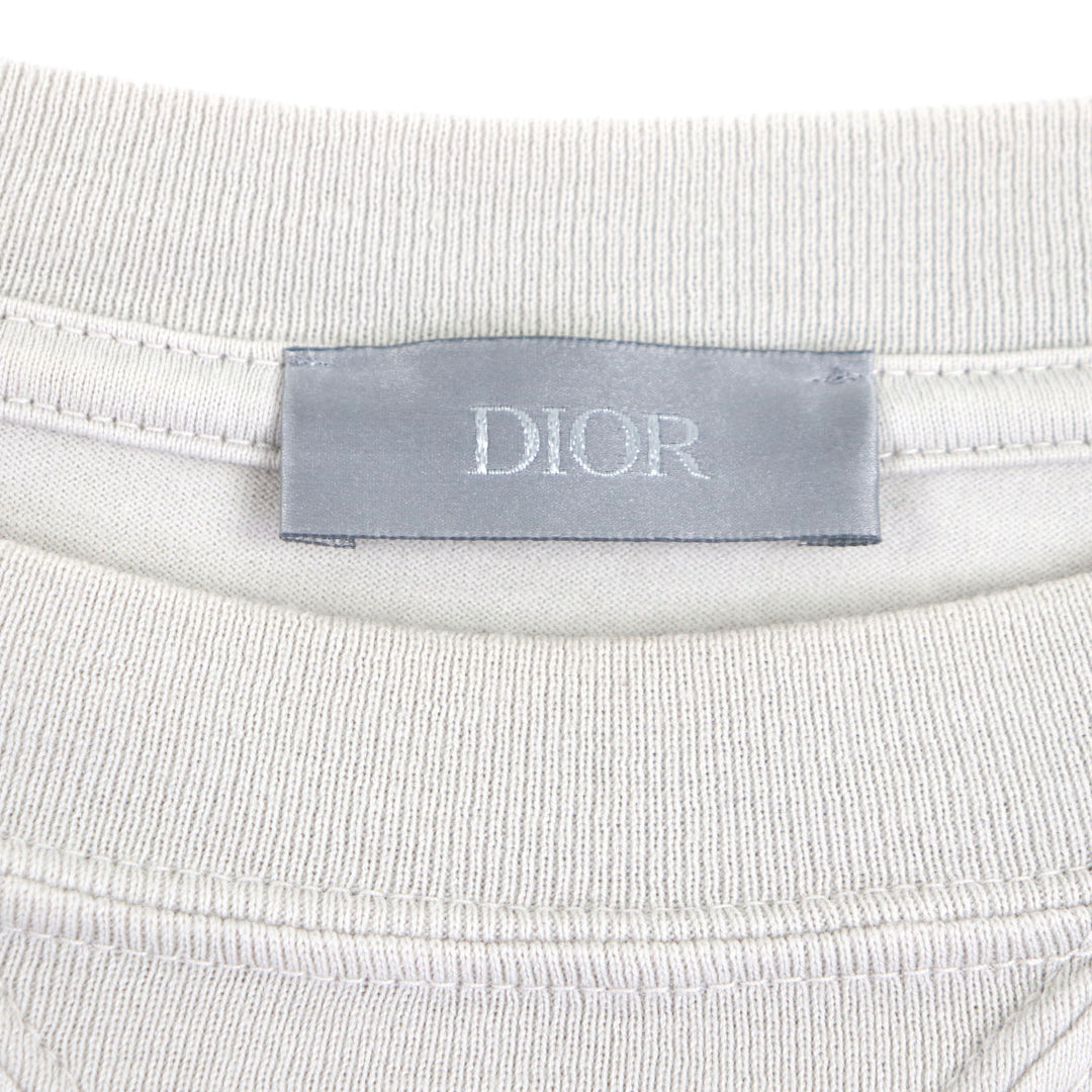 素晴らしいDIOR 半袖Tシャツ グレー コットン メンズ XS 243J634B0677