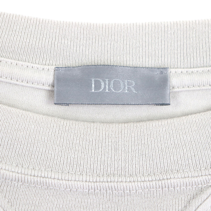 素晴らしいDIOR 半袖Tシャツ グレー コットン メンズ XS 243J634B0677
