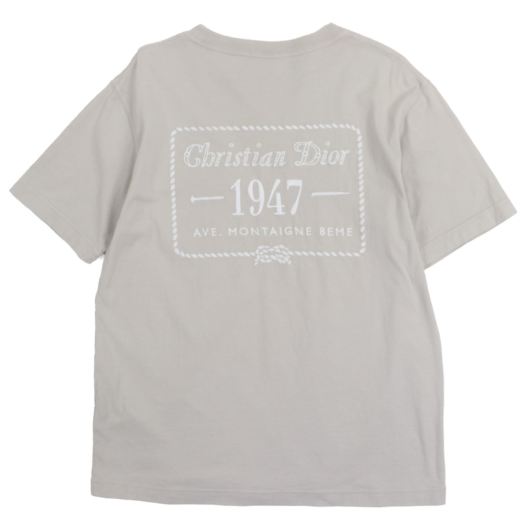 素晴らしいDIOR 半袖Tシャツ グレー コットン メンズ XS 243J634B0677