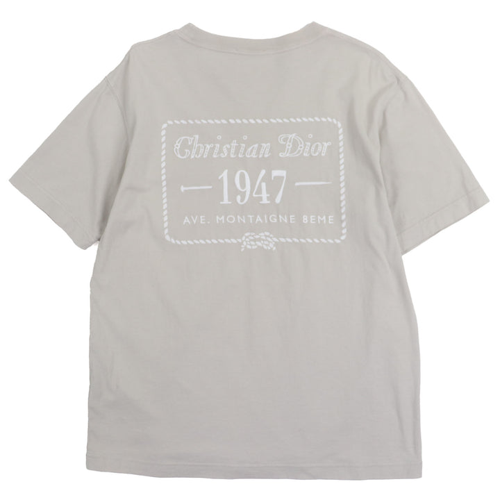 素晴らしいDIOR 半袖Tシャツ グレー コットン メンズ XS 243J634B0677
