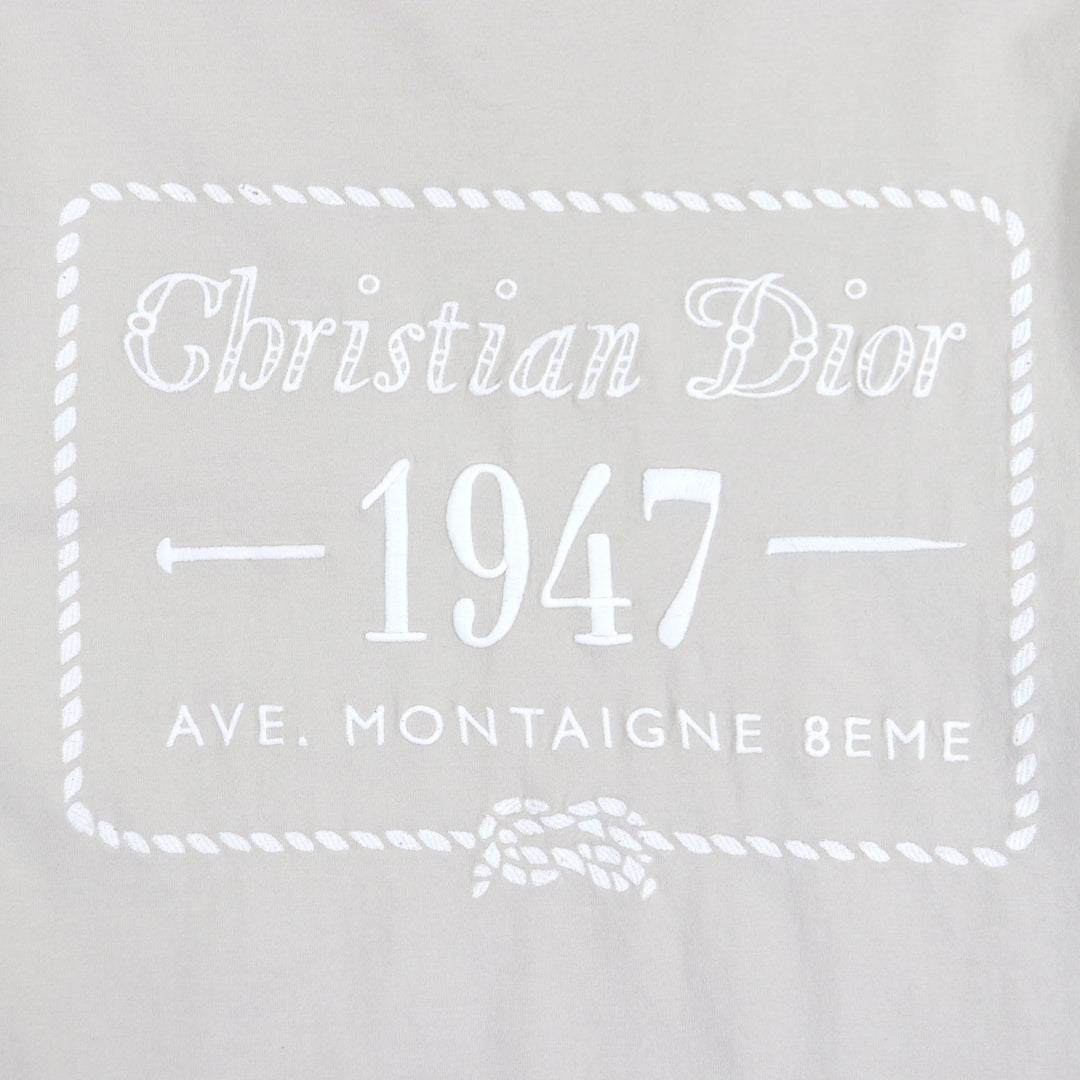 Great DIOR Short sleeve T-shirt gray cotton mens XS 243J634B0677