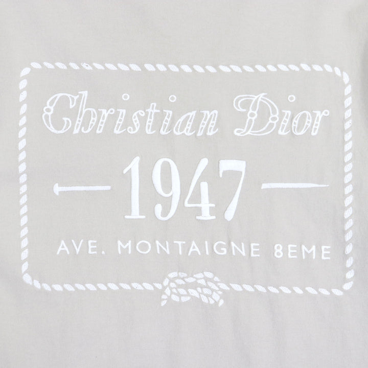 Great DIOR Short sleeve T-shirt gray cotton mens XS 243J634B0677