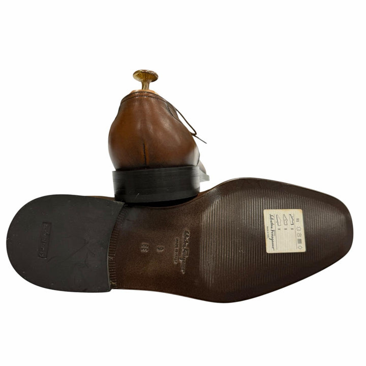Excellent Salvatore Ferragamo Leather shoes Brown mens 9