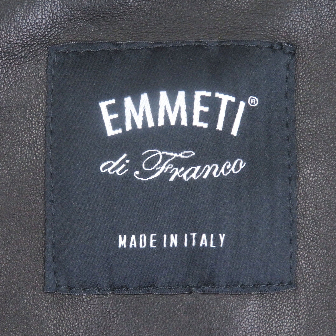 Excellent EMMETI leather jacket JURI Nappa Leather Single Rider Jacket