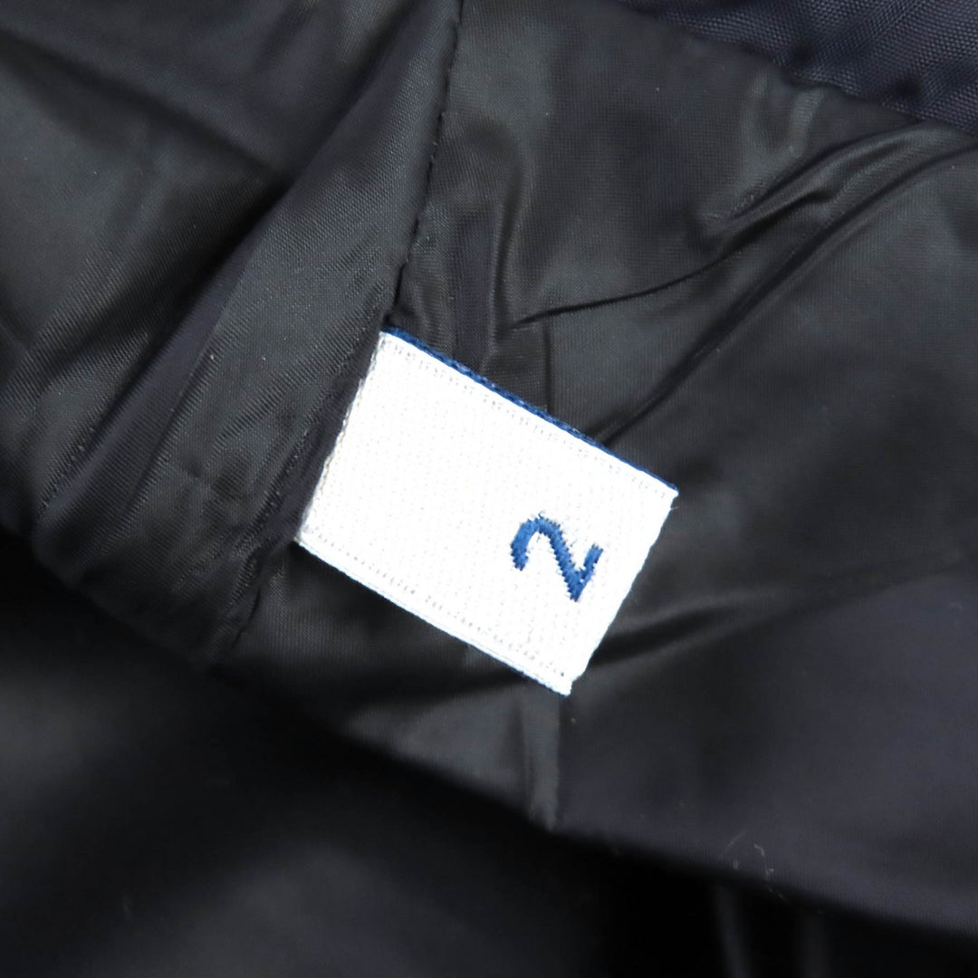 Great MONCLER Down jacket JOFFE Logo rubber patch hooded jacket Navy black 2